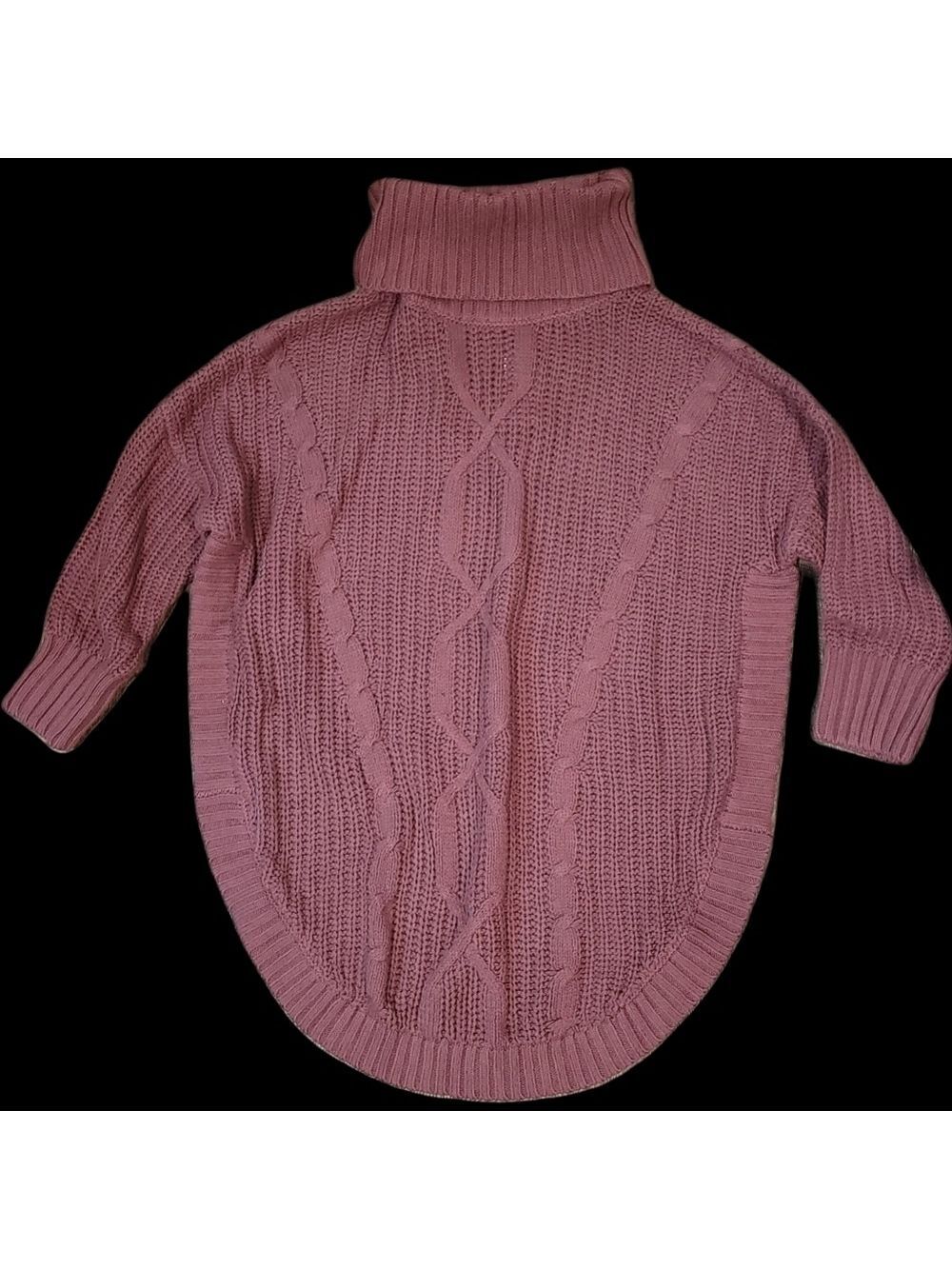NWT Express Knit Turtleneck Oversized Tunic Sweater Sz SP